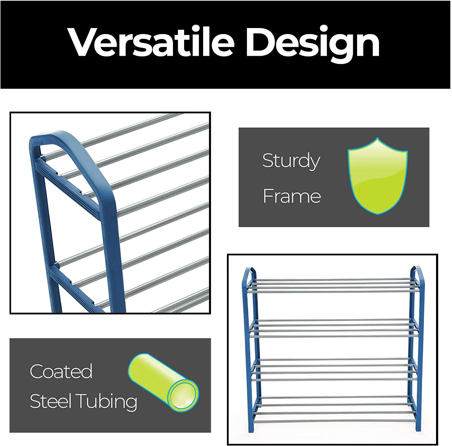 4-Tier Steel Shoe Rack