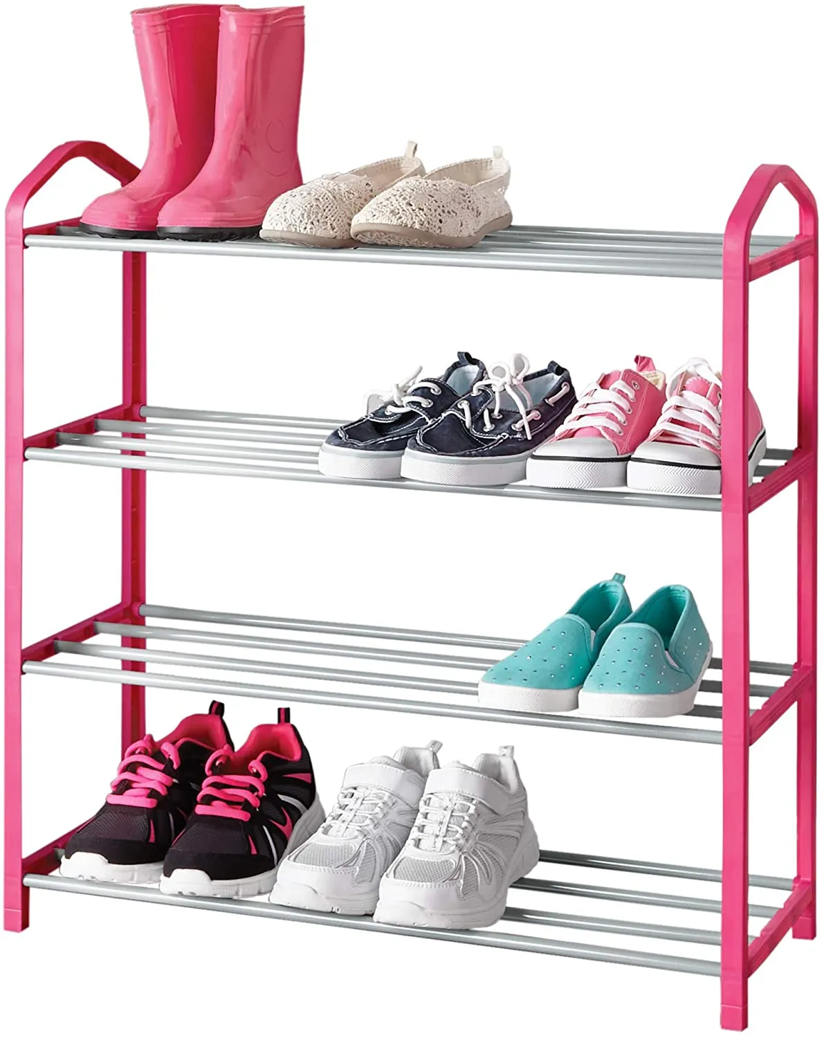 4-Tier Steel Shoe Rack