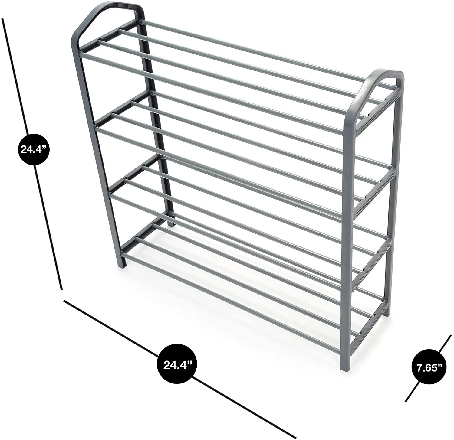 4-Tier Steel Shoe Rack