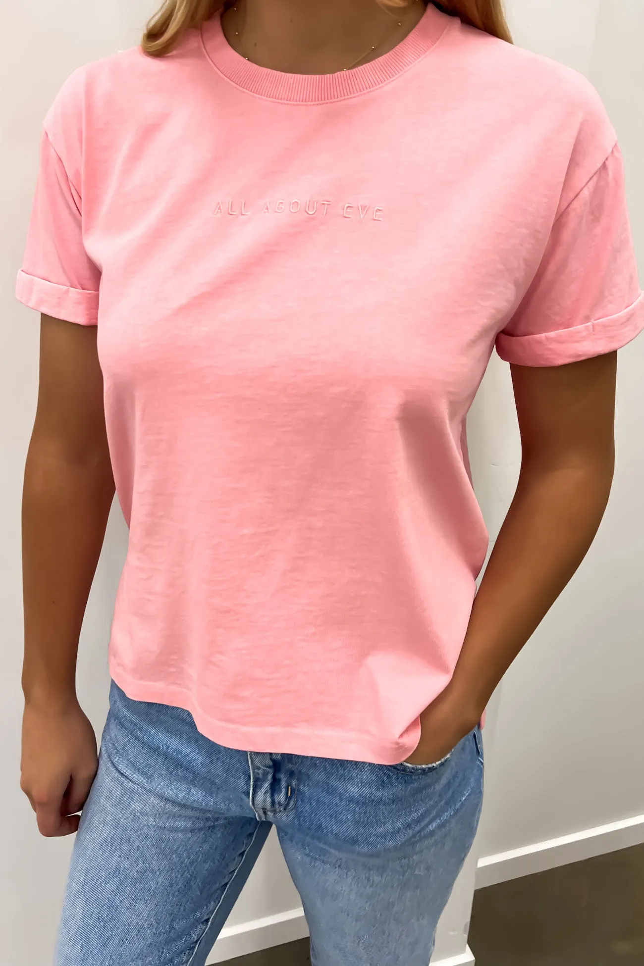 AAE Washed Tee Pale Pink