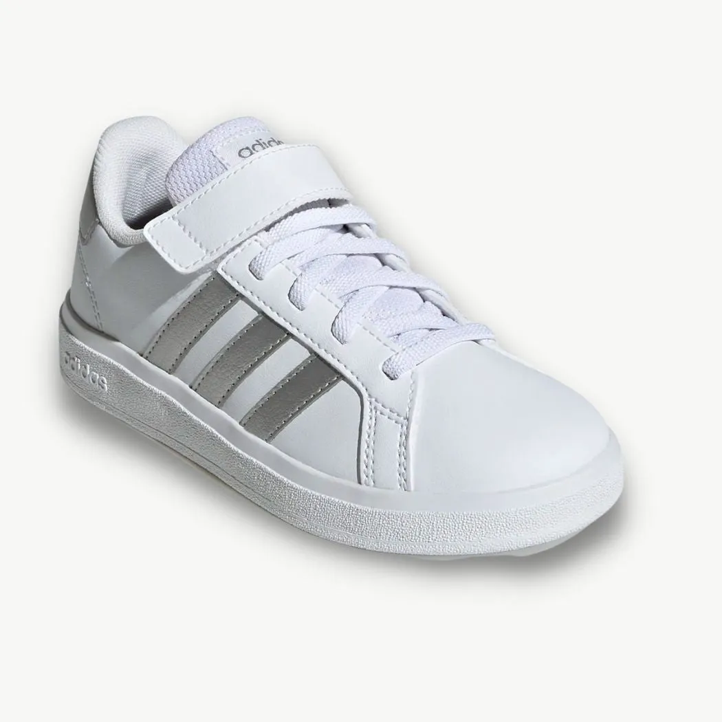 adidas Grand Court Court Elastic Lace and Top Stap Kids Sneakers