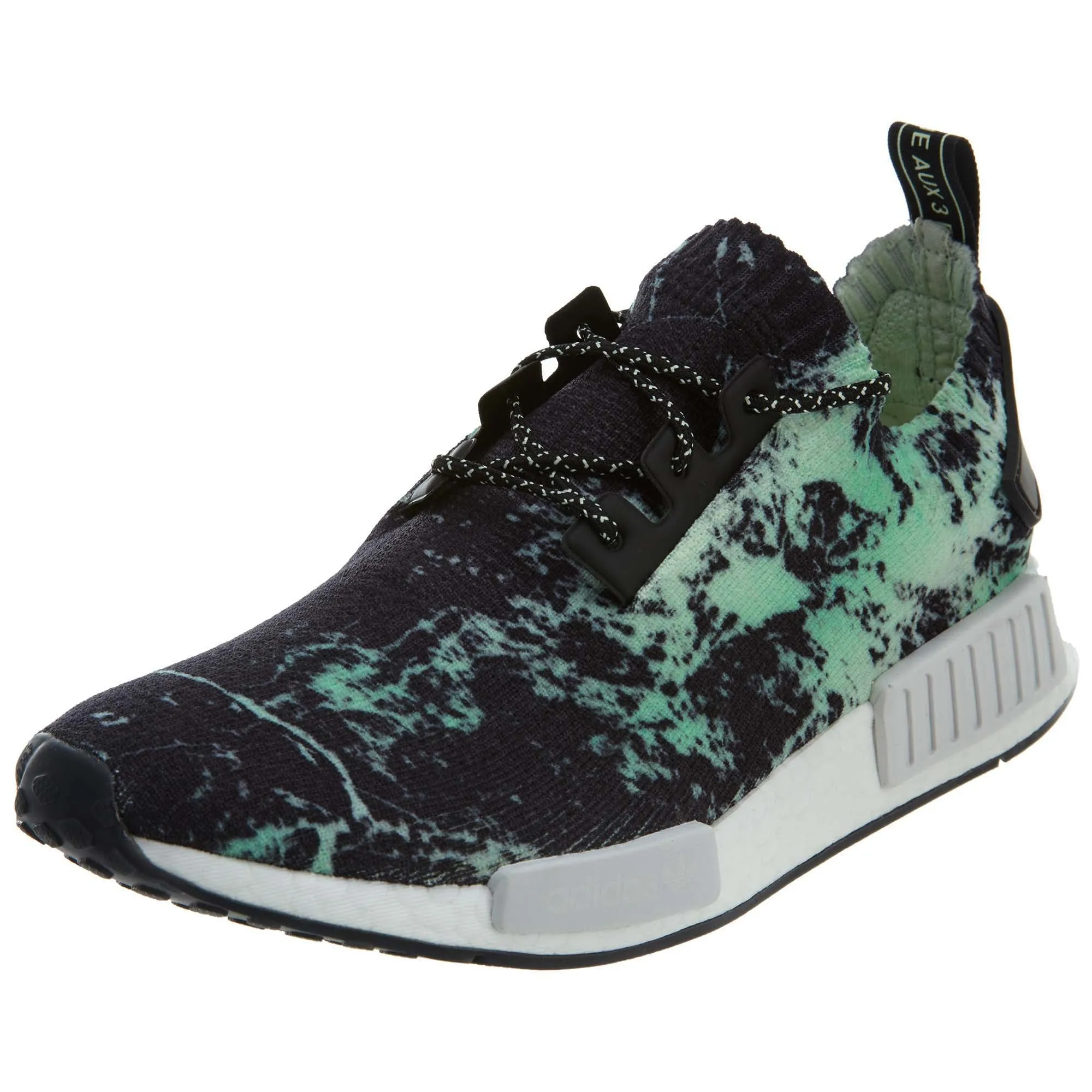 Adidas NMD R1 PK Black/Aero Green/White  Mens Style :BB7996