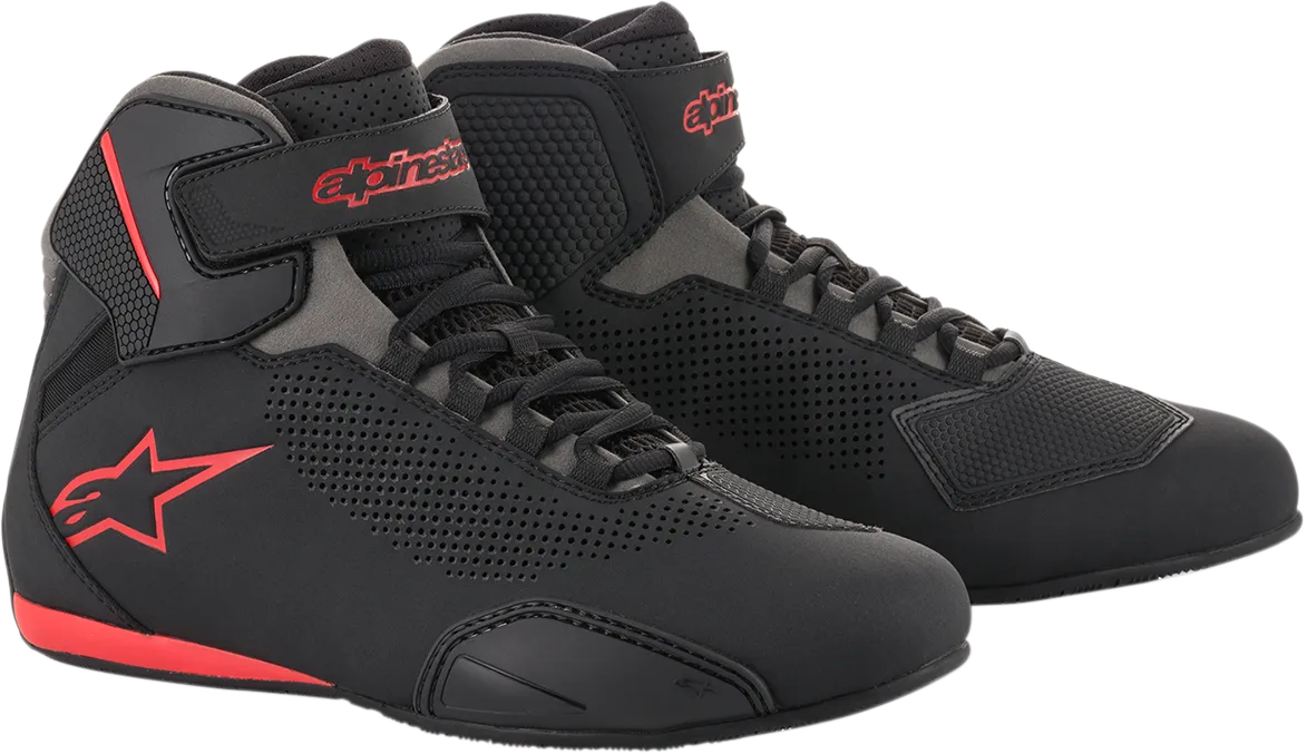 ALPINESTARS Sektor Vented Shoes - Black/Gray/Red - US 12 251561813112