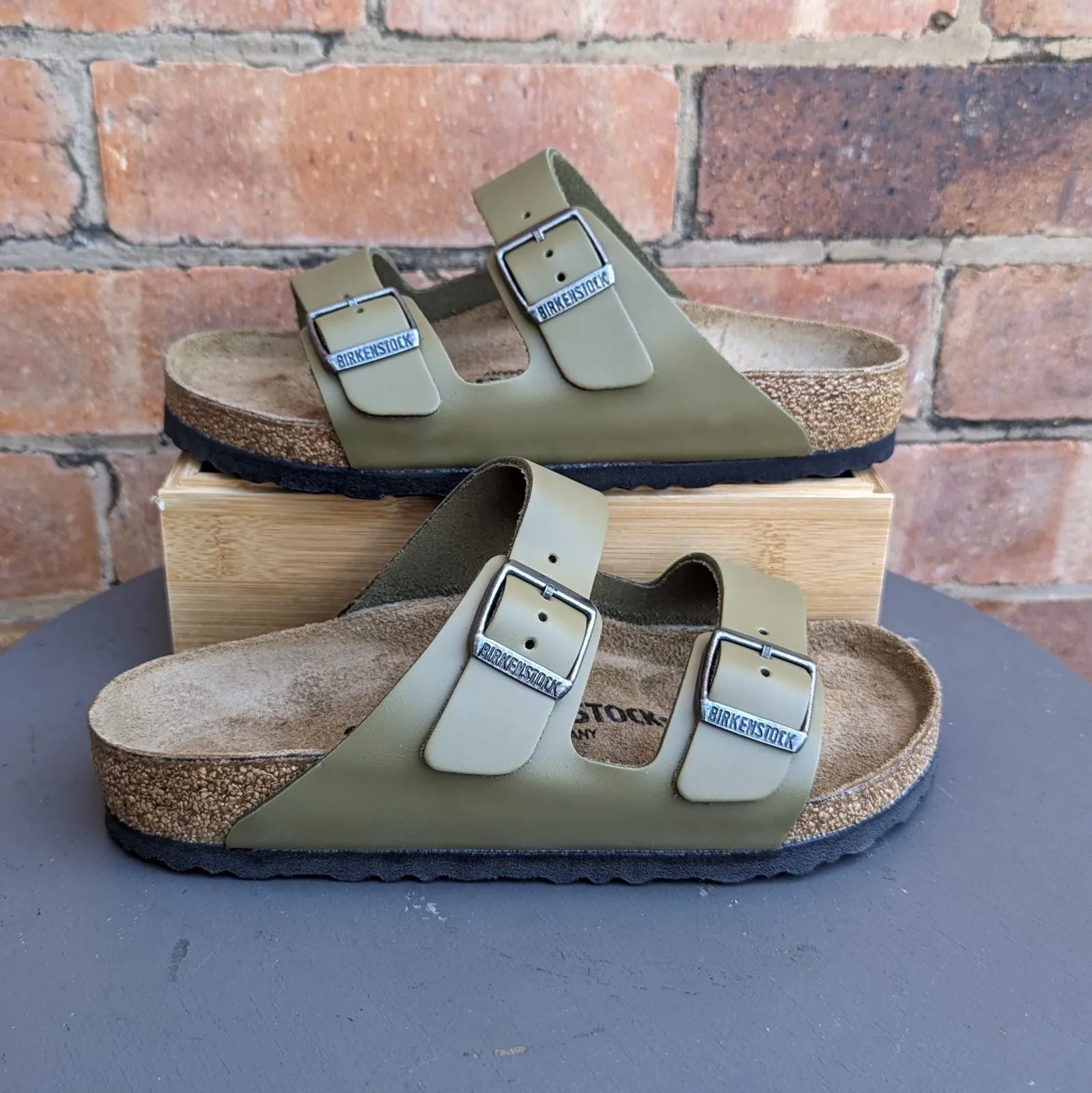 ARIZONA SMOOTH LEATHER REGULAR - FADED KHAKI