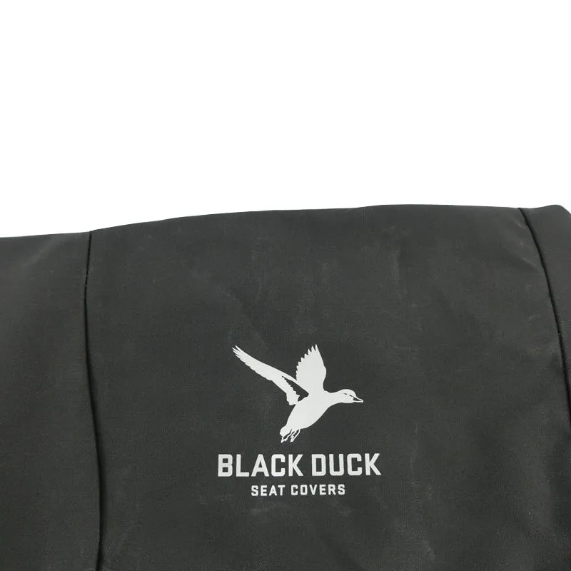 Black Duck Canvas Black Console & Seat Covers suits Toyota Hilux 4x2 SR 7/2011-6/2015 No Side Airbags