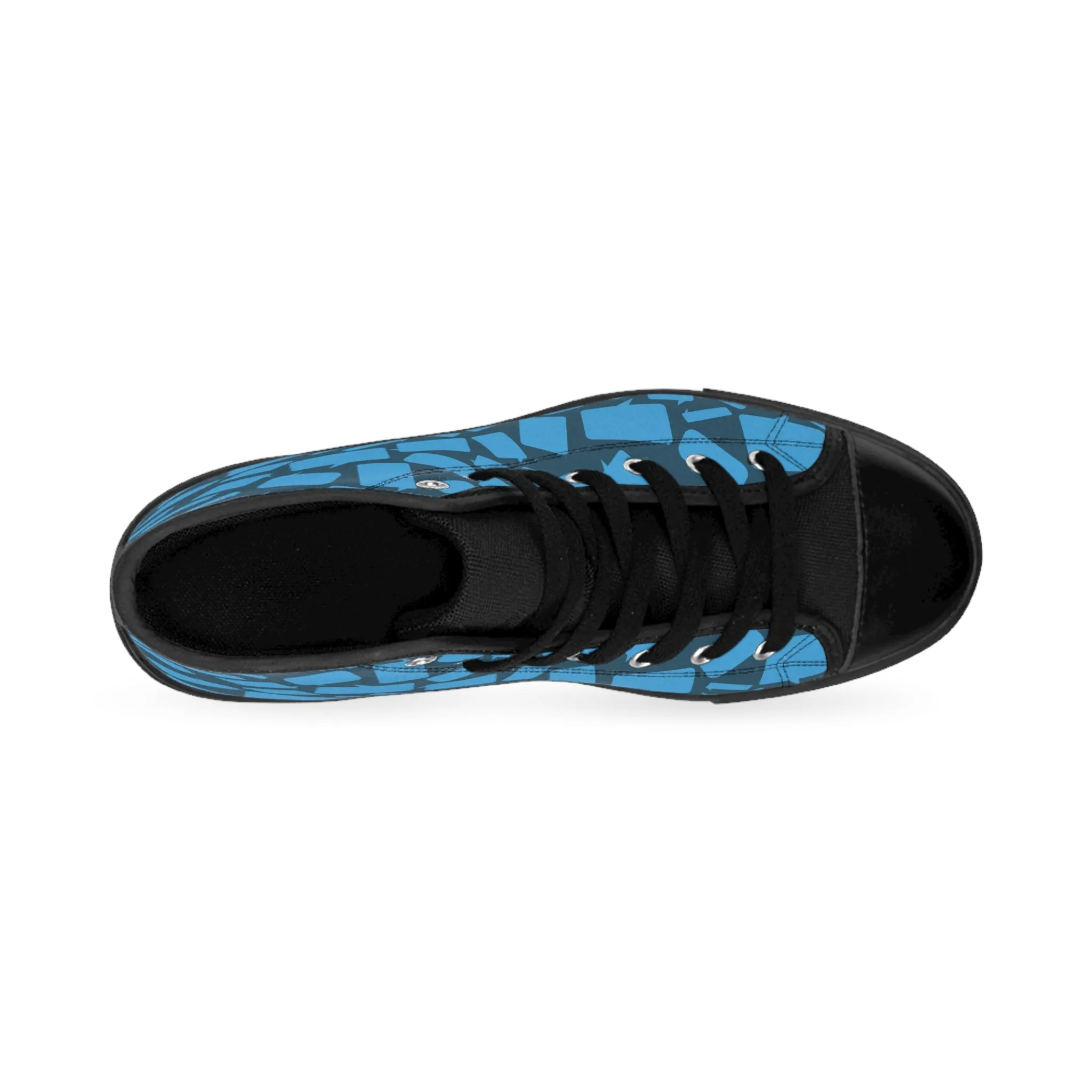 Blue Speech Bubbles Women's Classic Sneakers