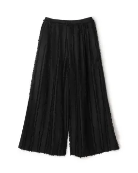 Border Fringe Wide Leg Pants