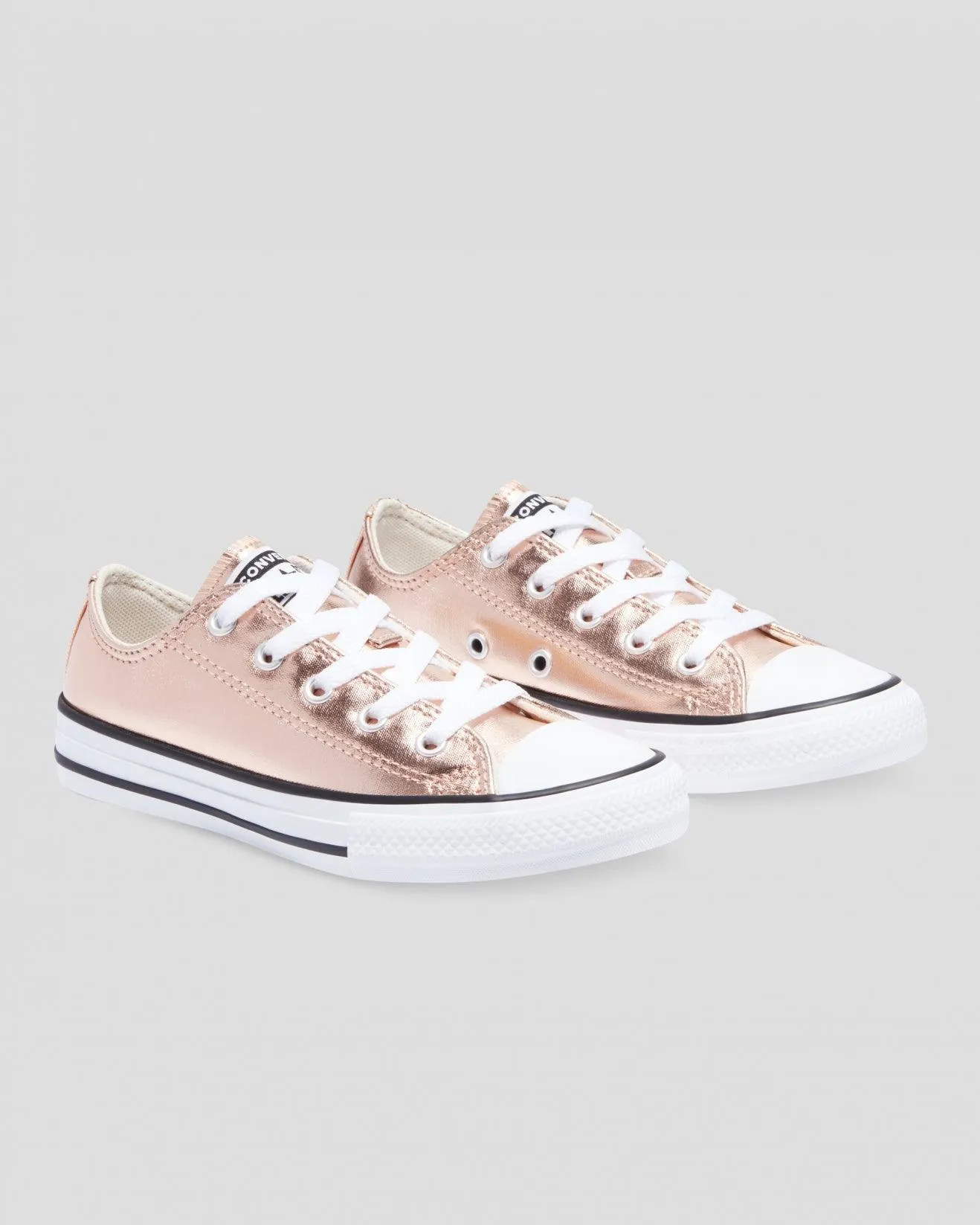 Chuck Taylor All Star Metallic Junior High Top Blush Gold