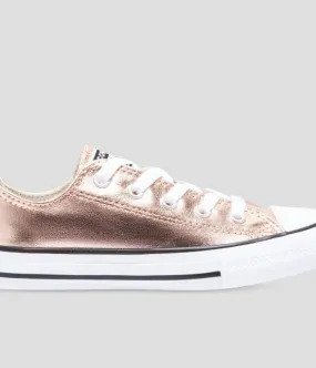 Chuck Taylor All Star Metallic Junior High Top Blush Gold