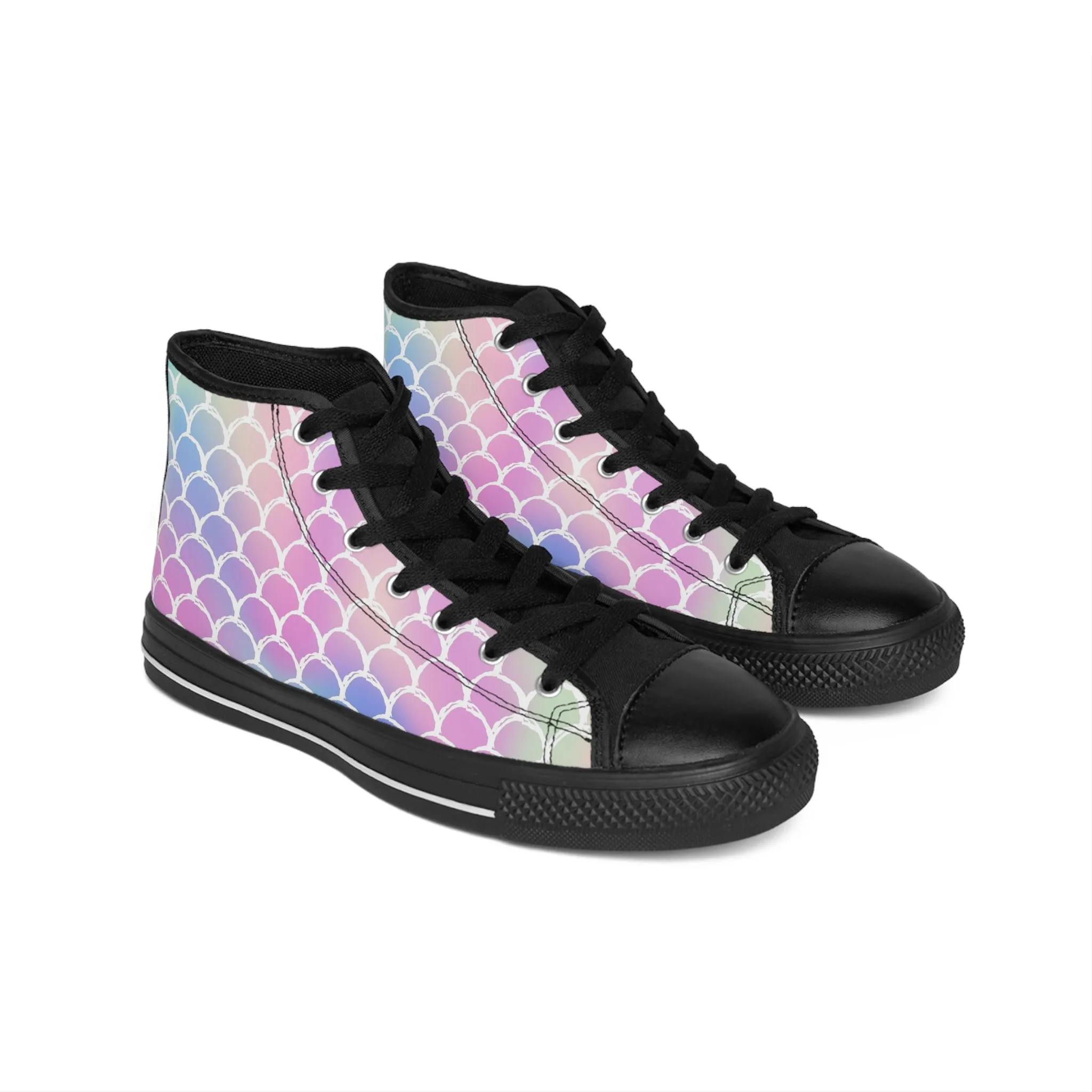 Colorful Mermaid Scales Women's Classic Sneakers