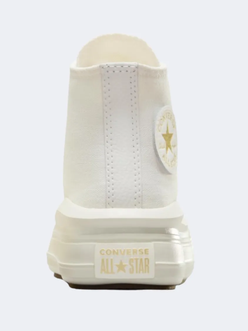 Converse Chuck Tylor All Star Move Crafted Fashion Ps-Girls Lifestyle Shoes Egret/Light Gold