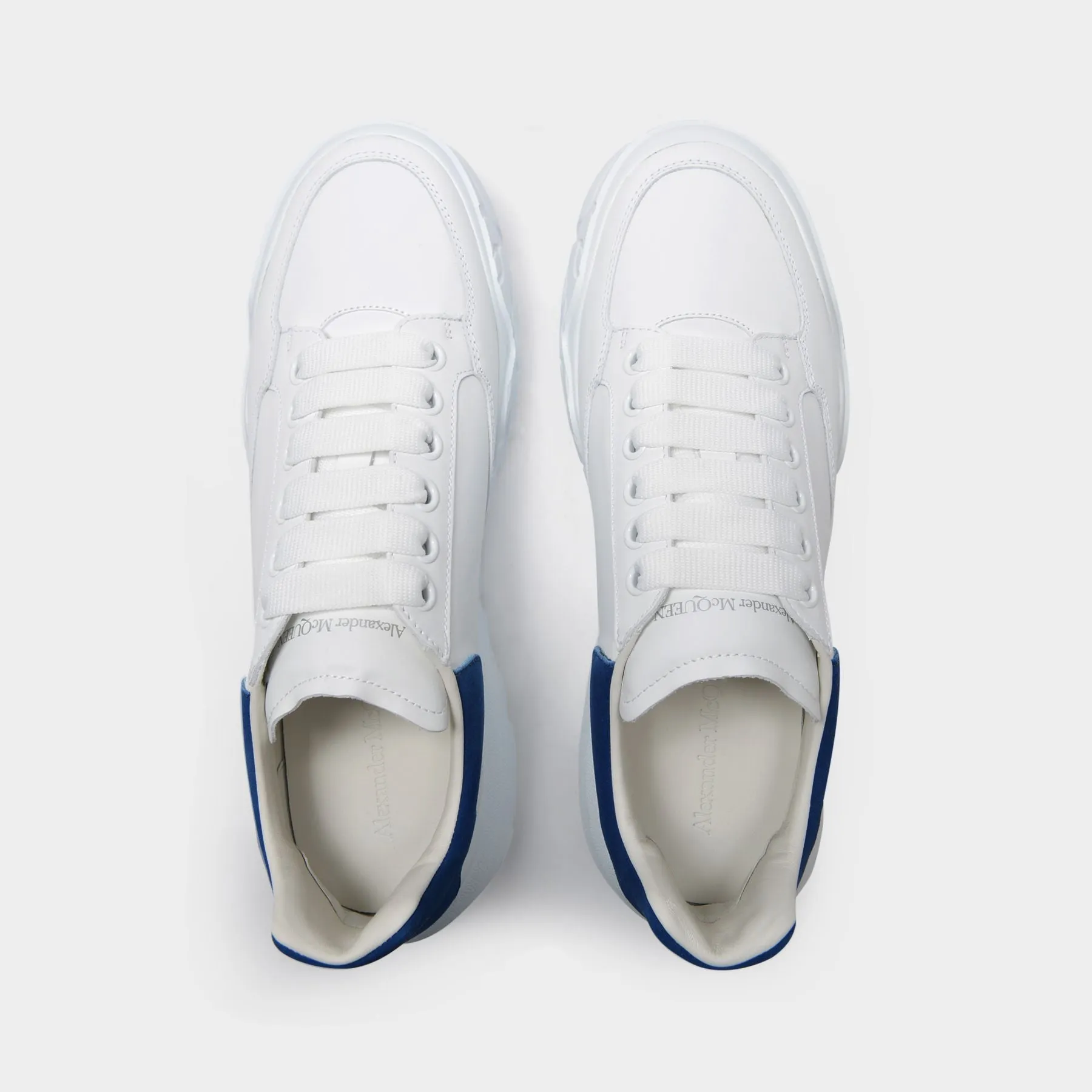 Court Sneakers - Alexander Mcqueen - White/Blue Paris - Leather