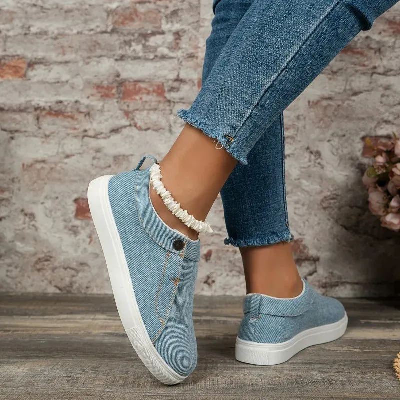 CRAFTED CLASSICS DENIM SLIP-ON SHOES