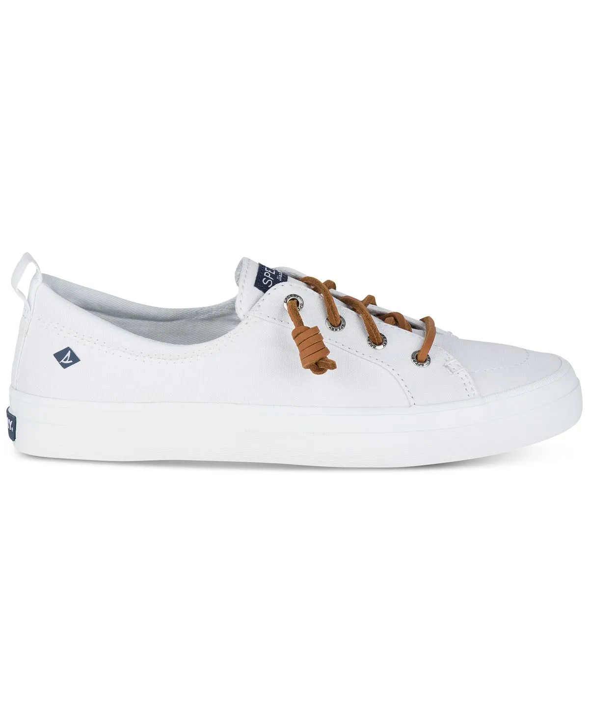 Crest Vibe Sperry Women's Canvas Sneakers, White