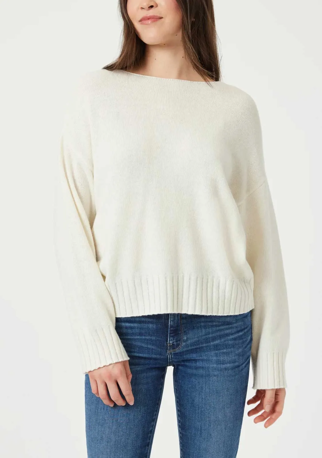 Crew Neck Sweater Antique White