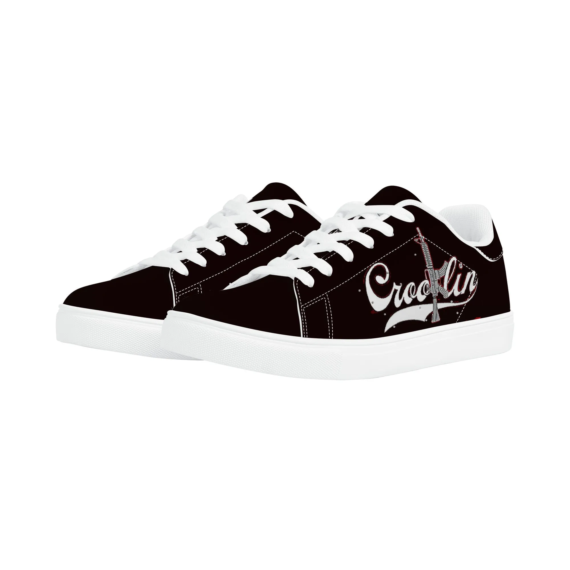 Crooklin Vegan Leather Sneakers | Low Top Customized | Shoe Zero