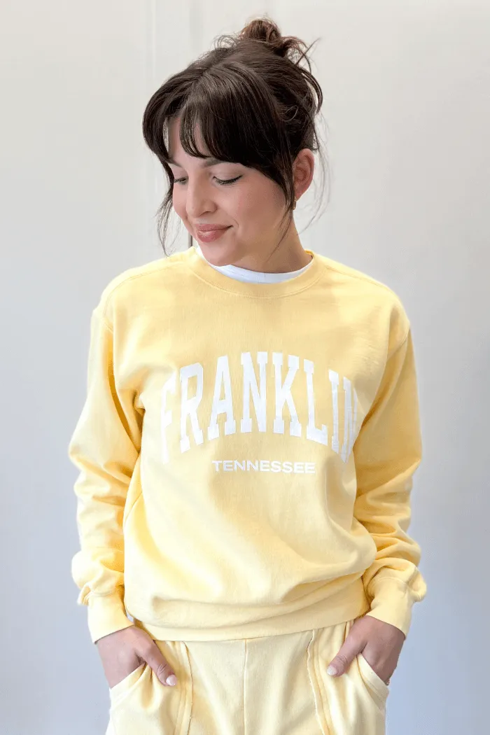 Franklin Crewneck in Yellow