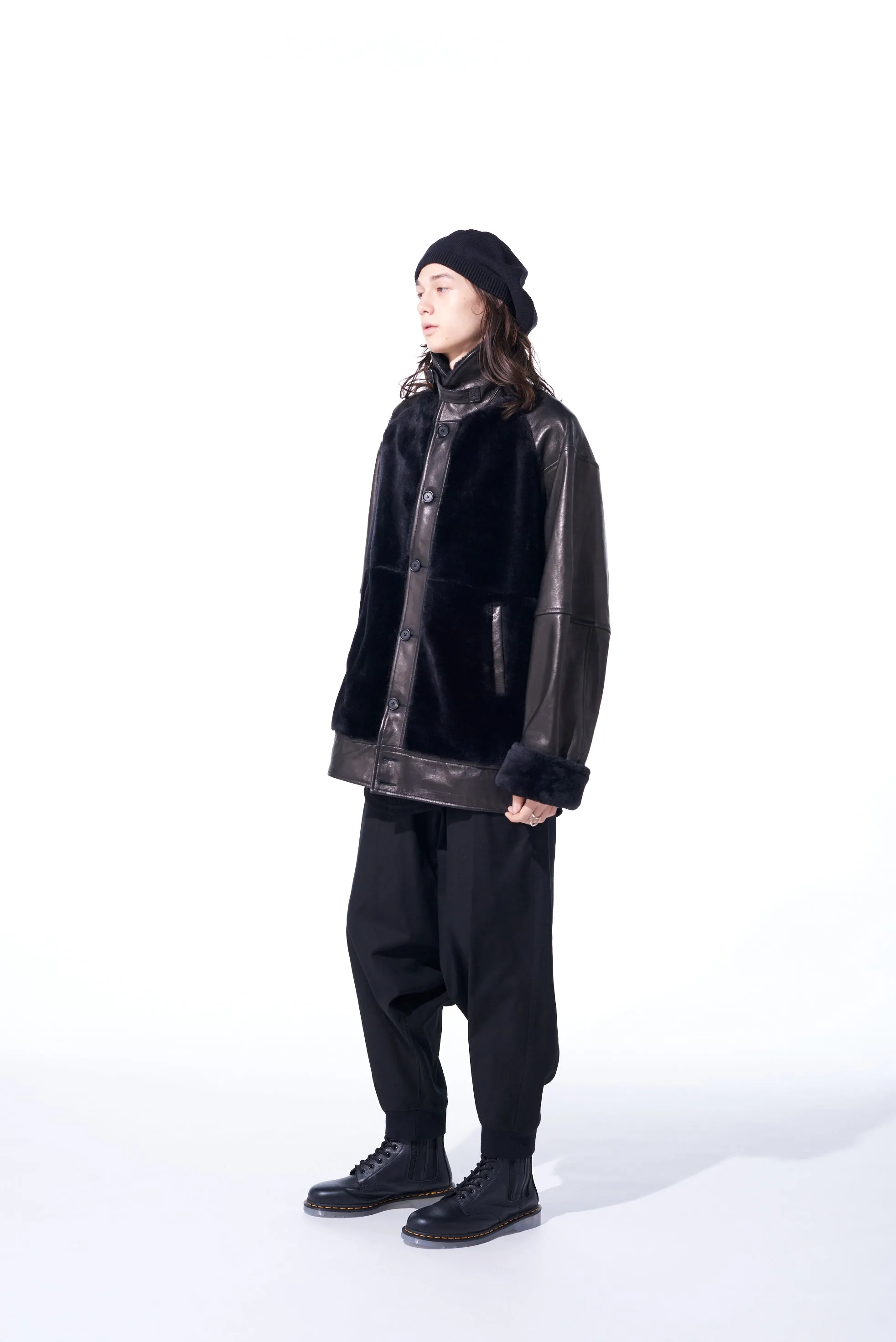 FRENCH WORKER SURGE HEM RIB BALLOON SARUEL PANTS