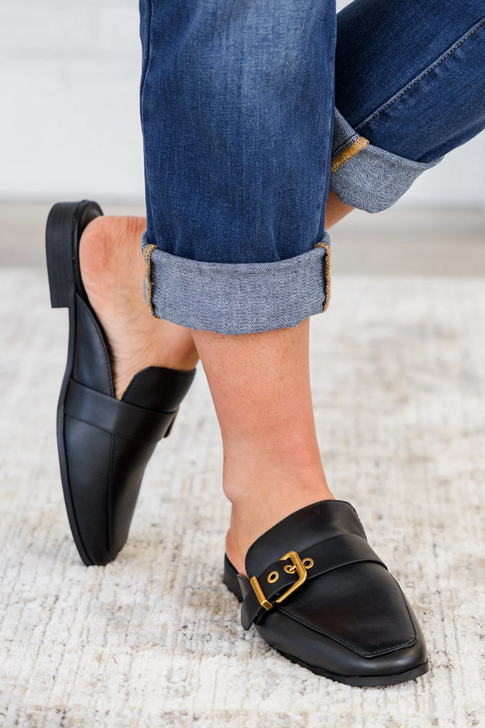 Glamour In Motion Mules, Black