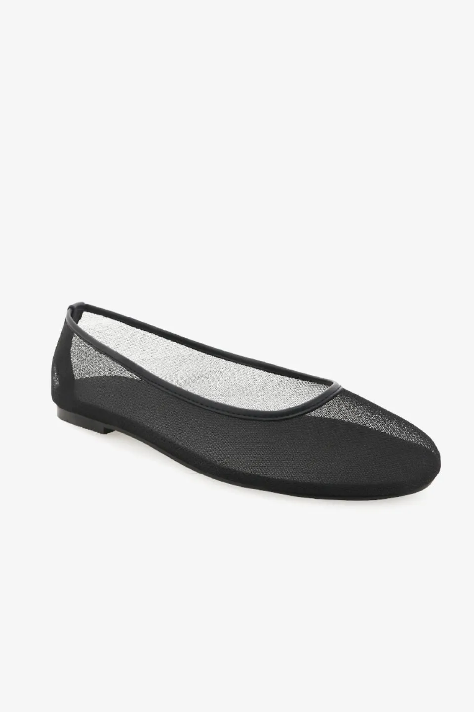 Gracyn Black Mesh Ballet Flat