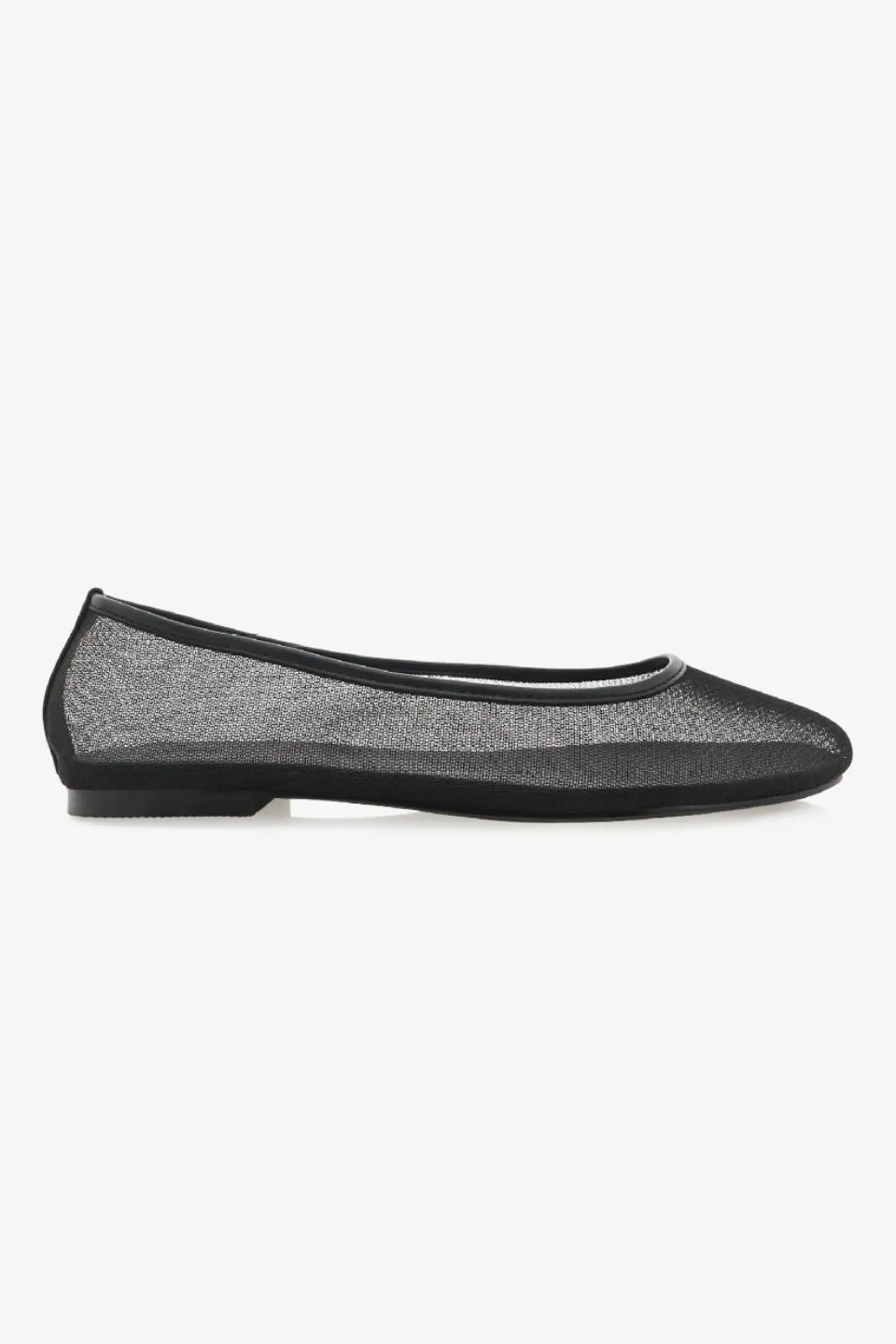 Gracyn Black Mesh Ballet Flat