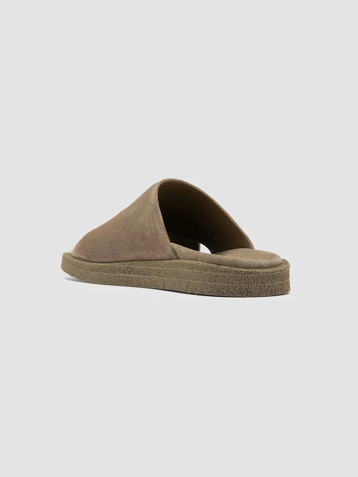 INNER 002 - Taupe Suede Slide Sandals