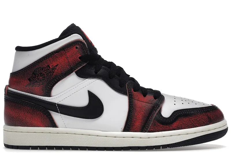 Jordan 1 Mid Wear-Away Chicago