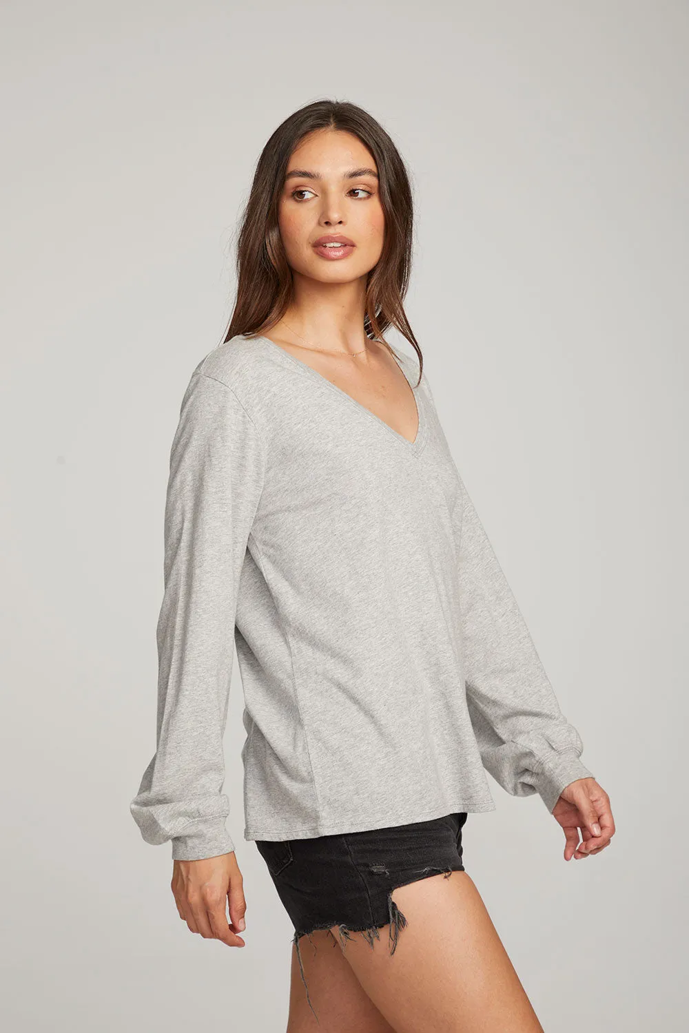 Kara Heather Grey Long Sleeve