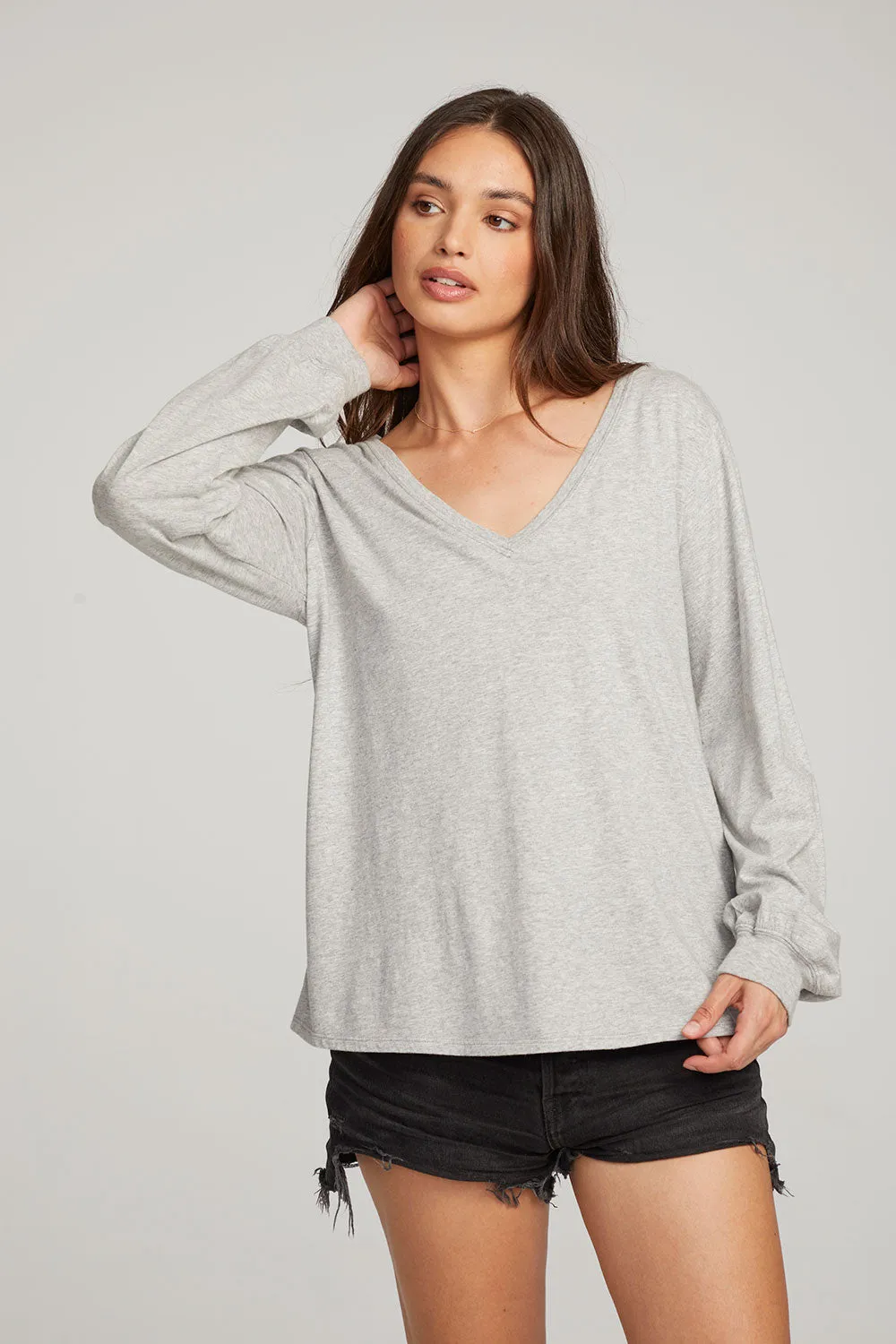 Kara Heather Grey Long Sleeve