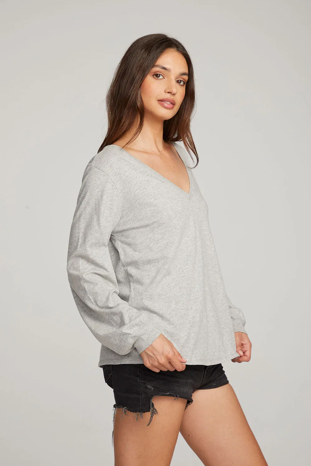 Kara Heather Grey Long Sleeve