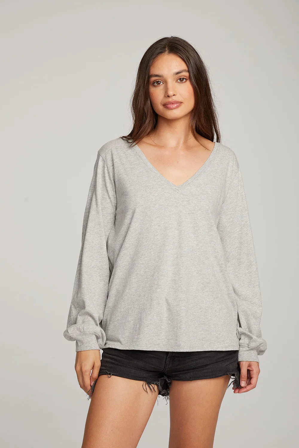 Kara Heather Grey Long Sleeve