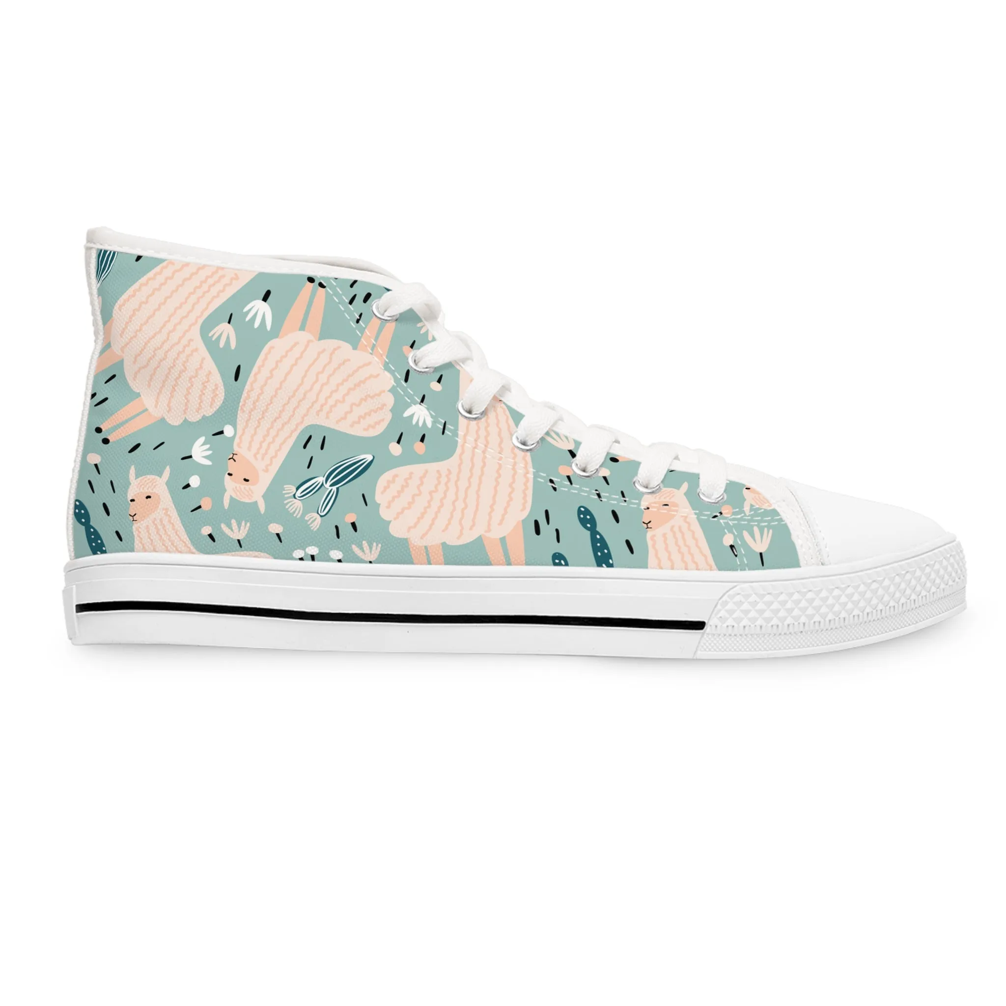 Llamas Women's High Top Sneakers