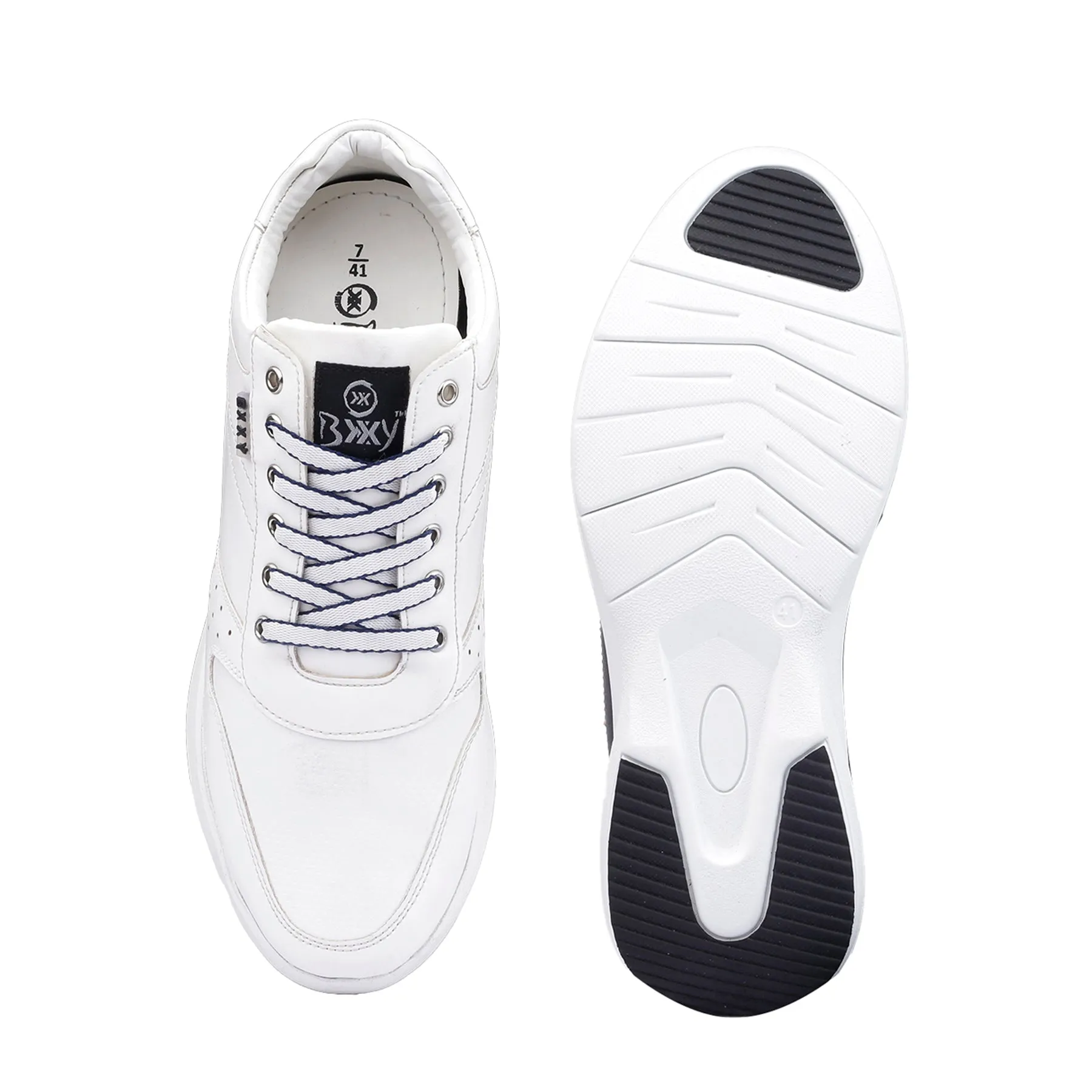 Men's Latest 3.5 Inch Hidden Height Increasing Casual Sneaker And Party Wear Lace-Up Shoes