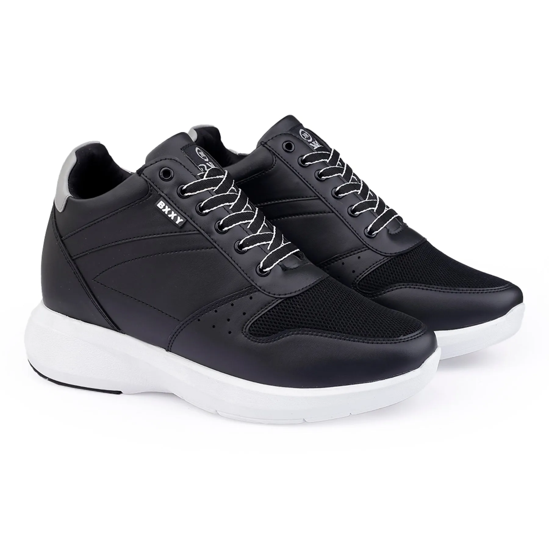 Men's Latest 3.5 Inch Hidden Height Increasing Casual Sneaker And Party Wear Lace-Up Shoes