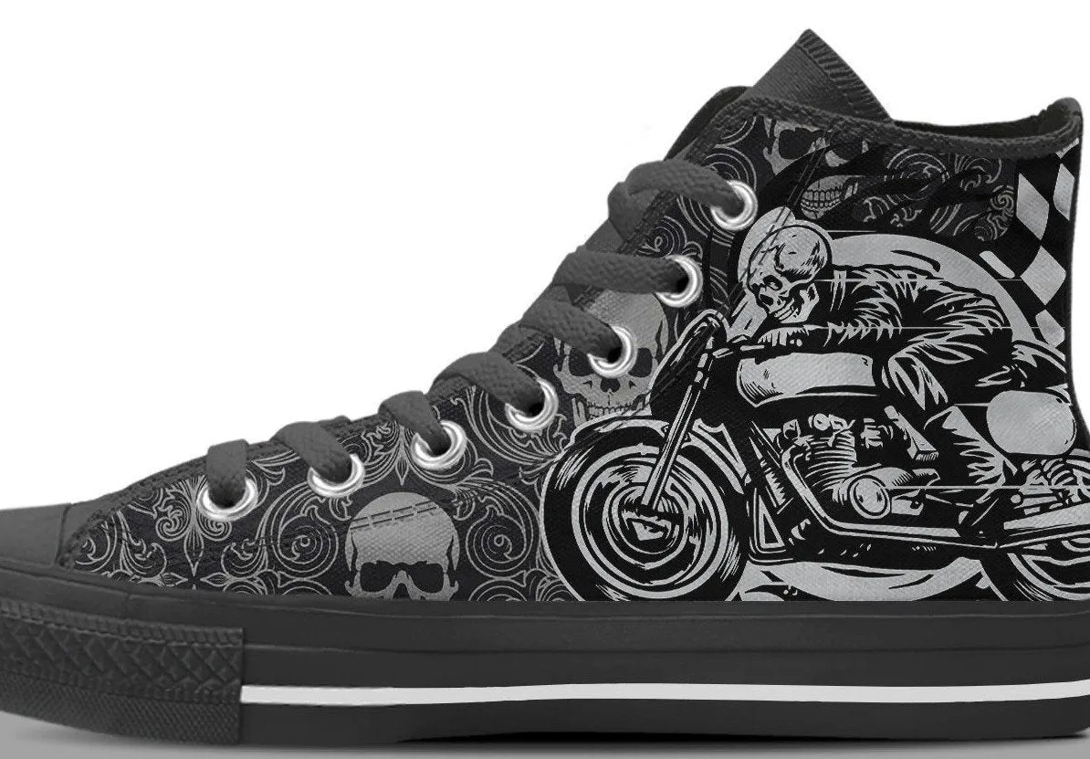 Men's Skull Rider High Top Shoes