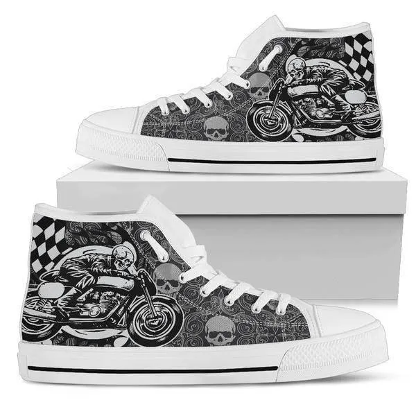 Men's Skull Rider High Top Shoes