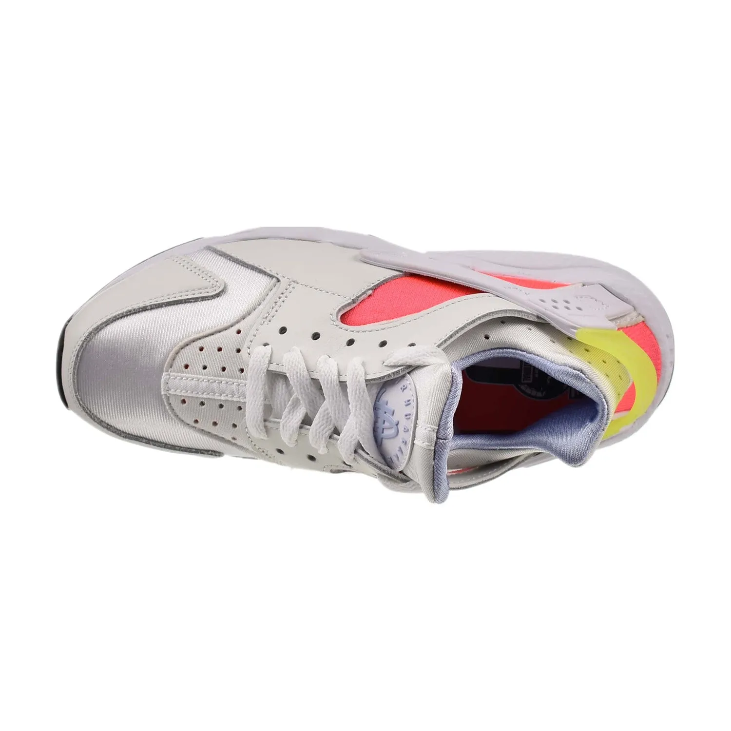 Nike Air Huarache Women's Shoes White-Bright Crimson-Volt