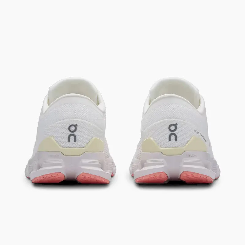 On Running Womens Cloud X 4  Sneakers in Ivory Sand