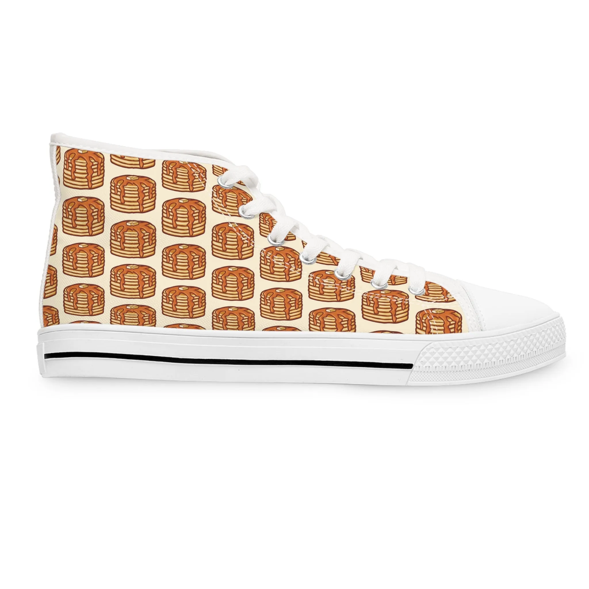 Pancakes with Butter and Syrup Women's High Top Sneakers