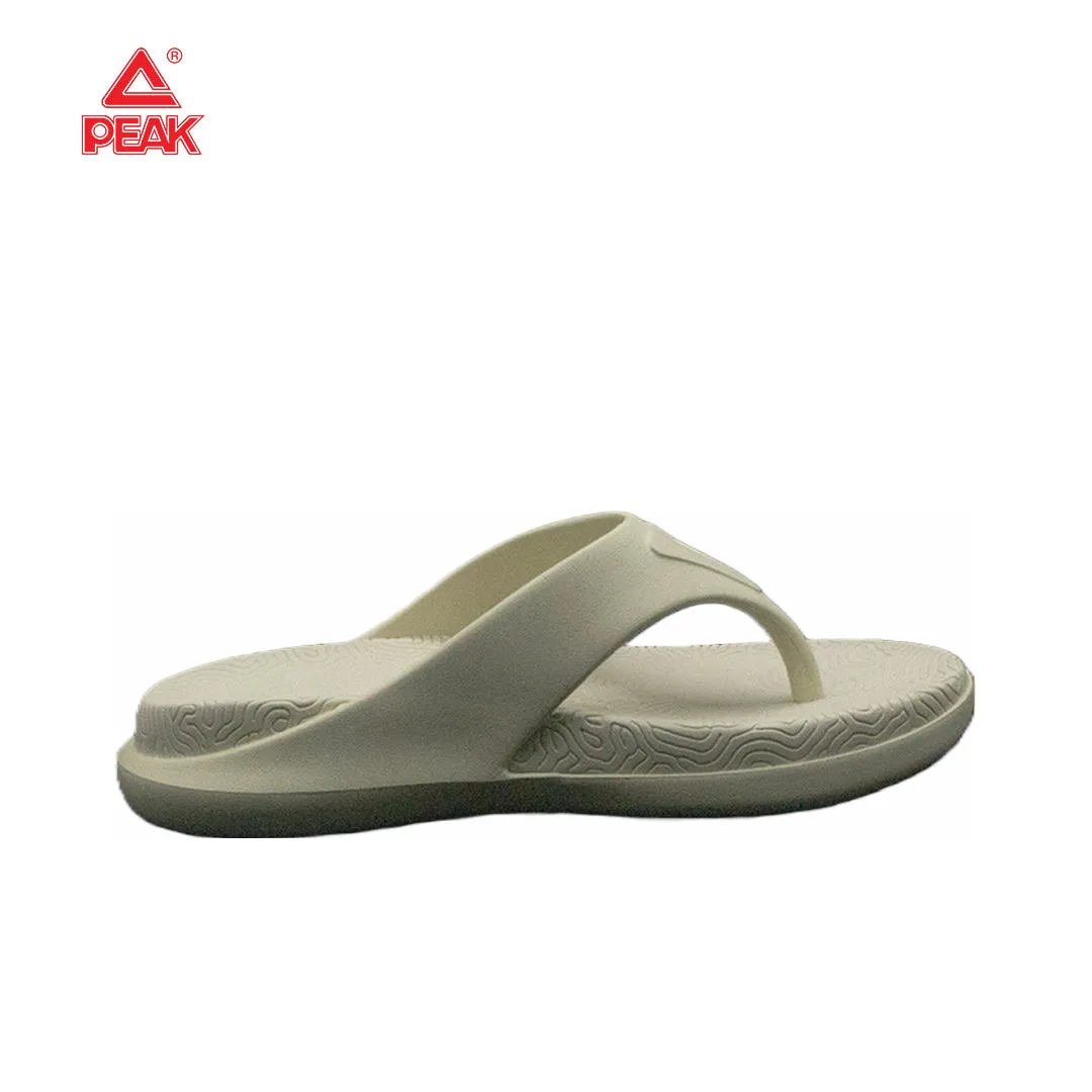 PEAK Men's Taichi Flip Flops - Canvas White