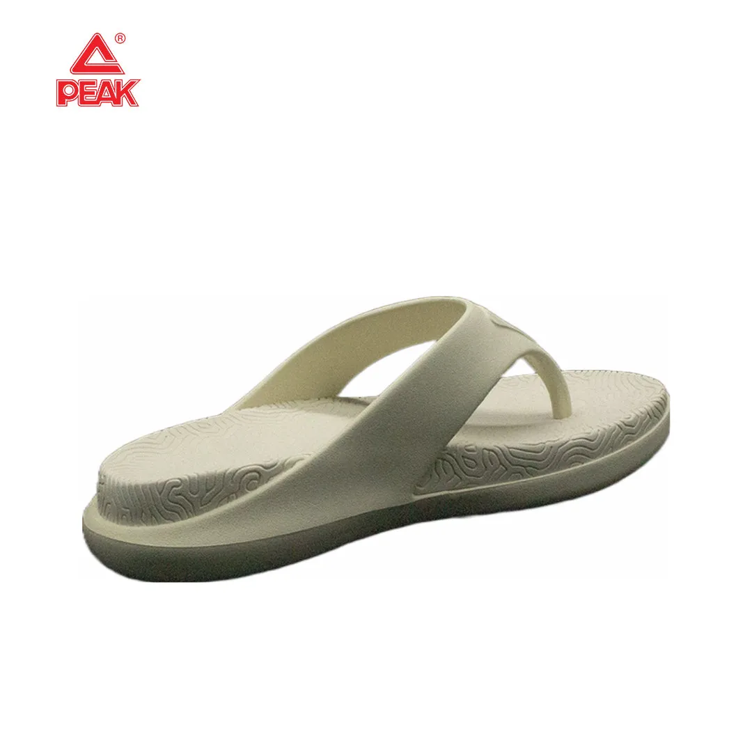 PEAK Men's Taichi Flip Flops - Canvas White