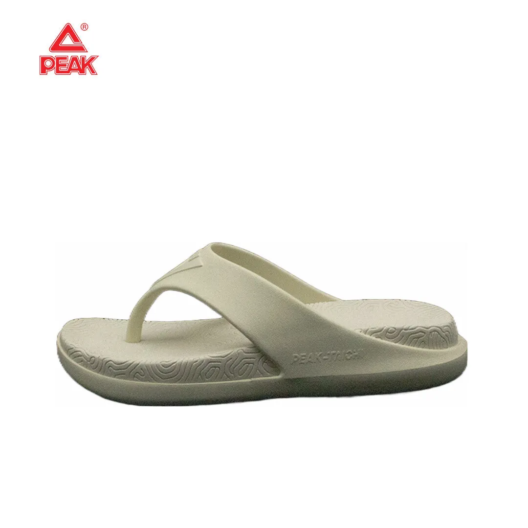 PEAK Men's Taichi Flip Flops - Canvas White