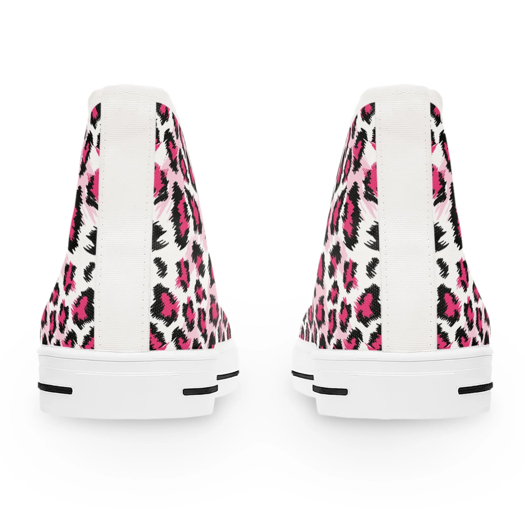 Pink Leopard Women's High Top Sneakers