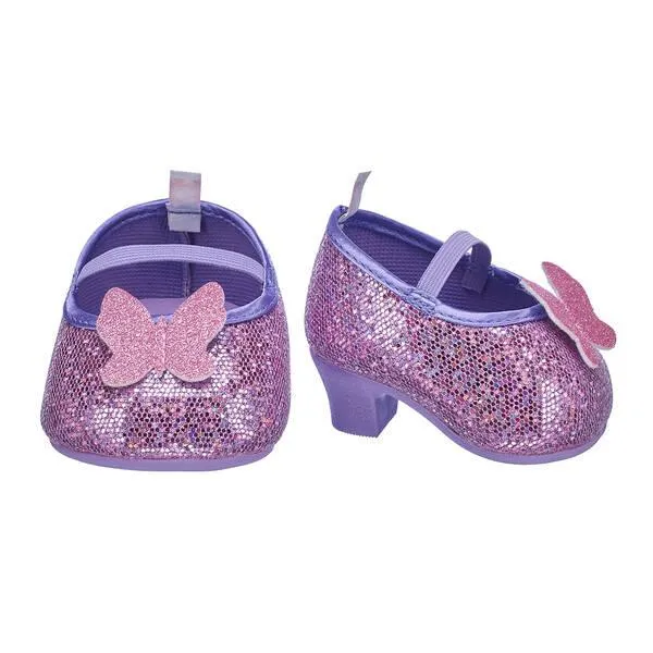 Purple Butterfly Heel