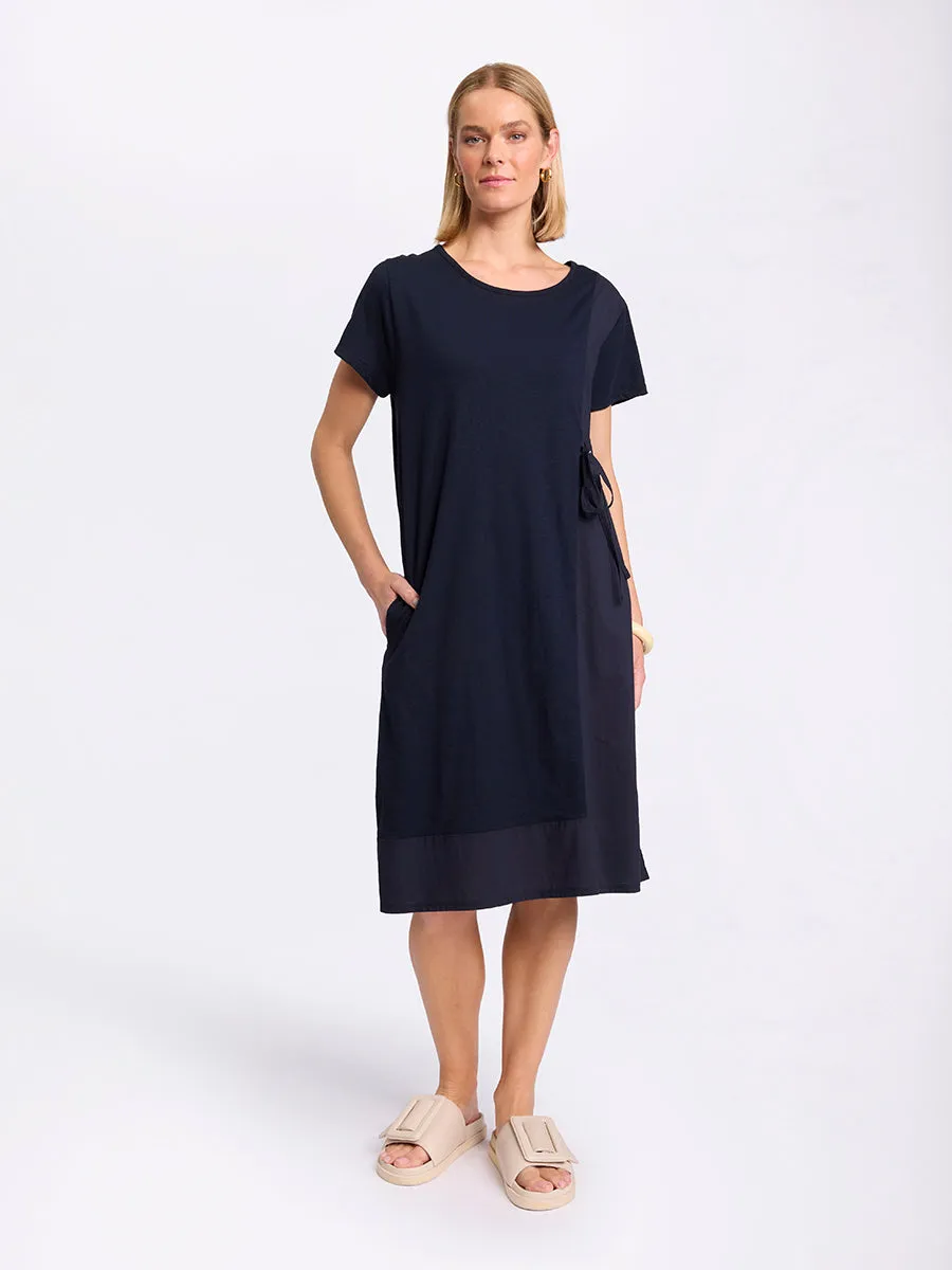 Short Sleeve Spliced Dress