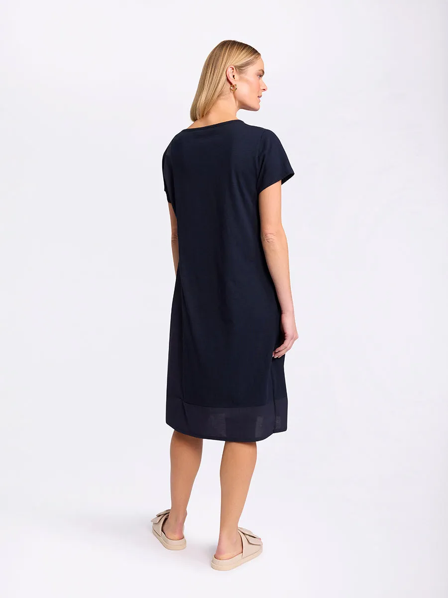 Short Sleeve Spliced Dress