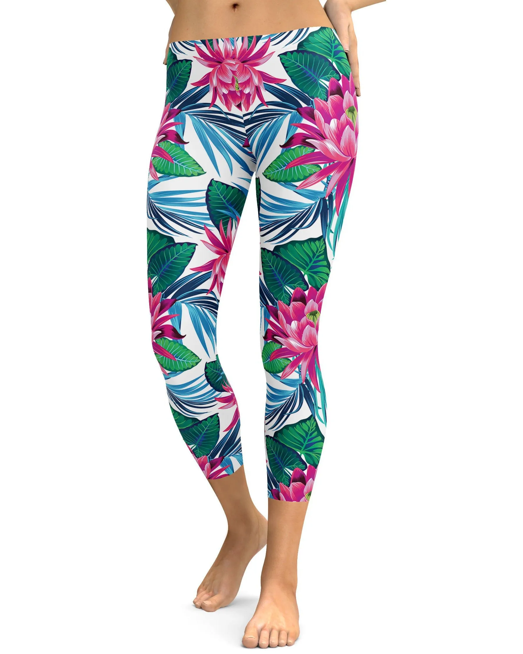 Tropical Flowers Capris