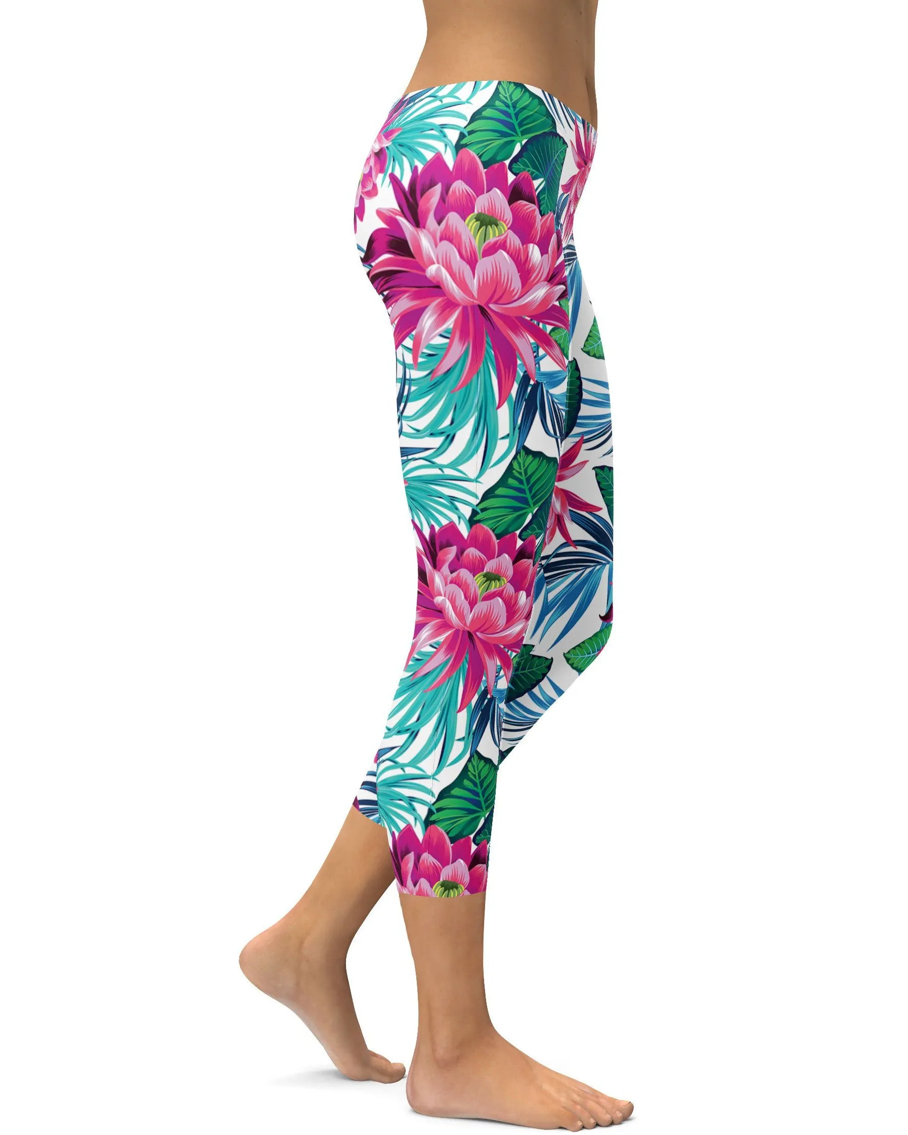 Tropical Flowers Capris