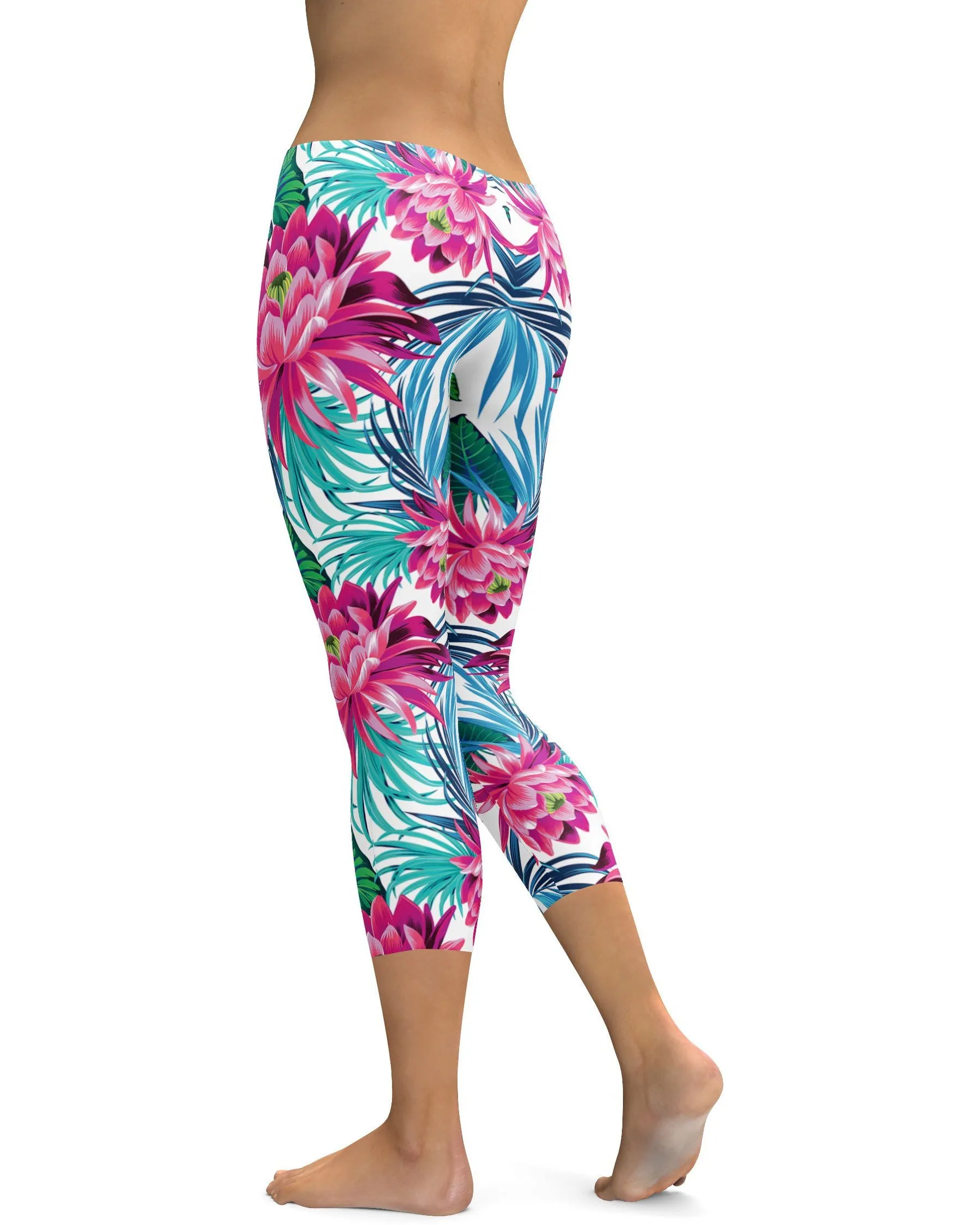 Tropical Flowers Capris