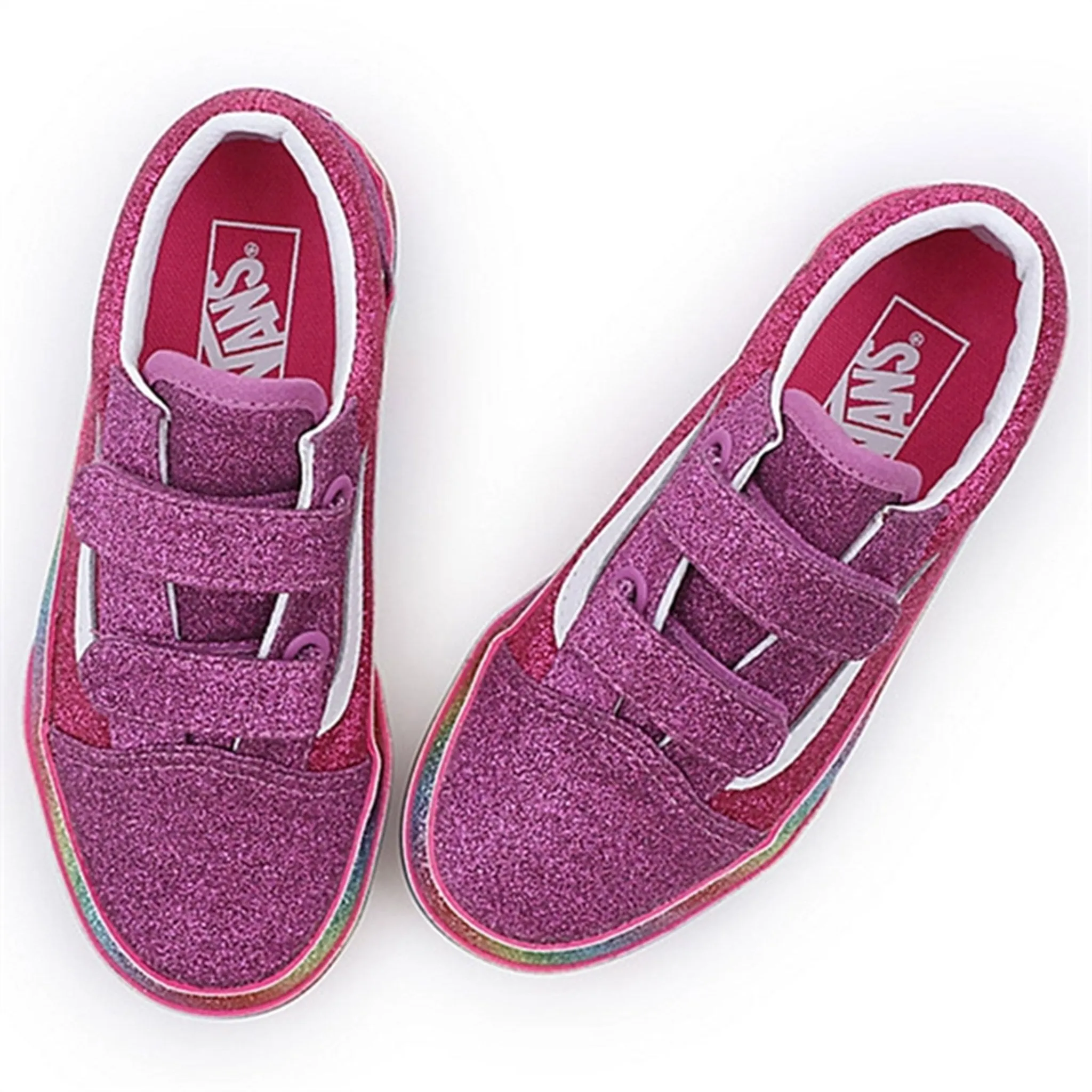 VANS UY Old Skool V Sneakers Glitter Rainglow Pink/Multi